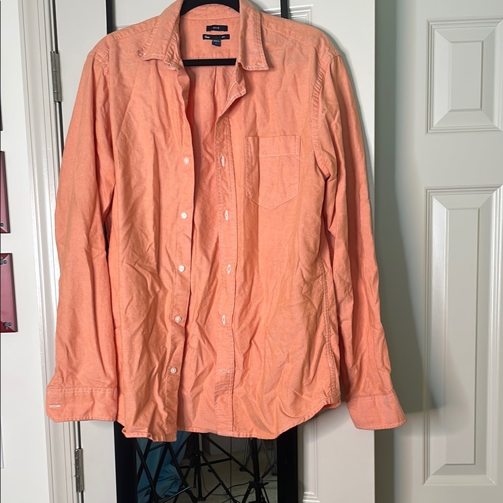 Gap Slim Fit Orange Shirt
